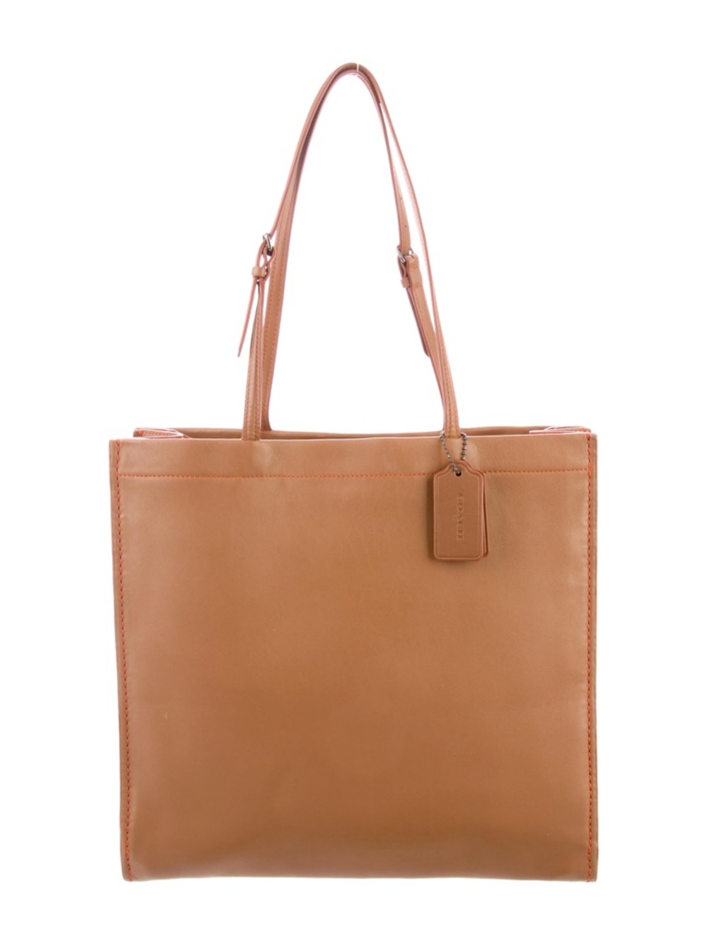 Coach Glovetanned 1941 Saddle Orange Lrg  Skinny Tote Shopper Shoulder